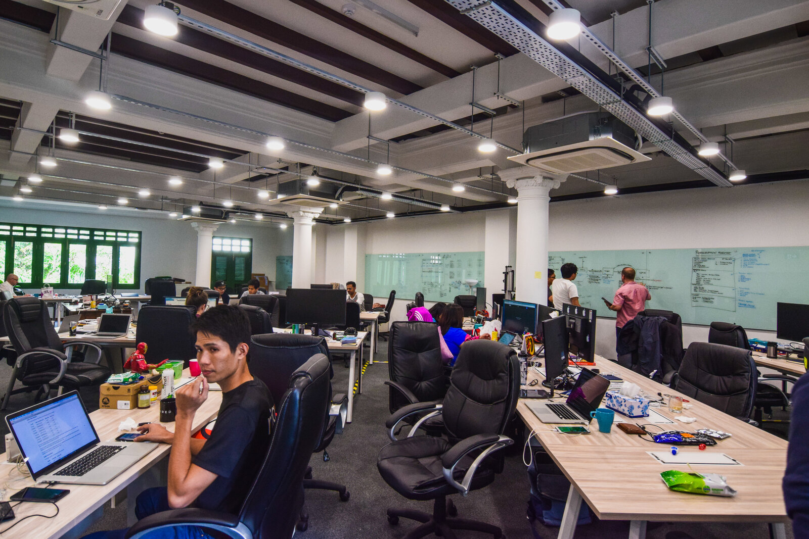 RingMD team working in the office, February 10, 2017